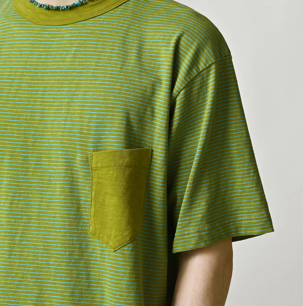 Tenjiku Striped 908 45 Star Pocket T-shirt
