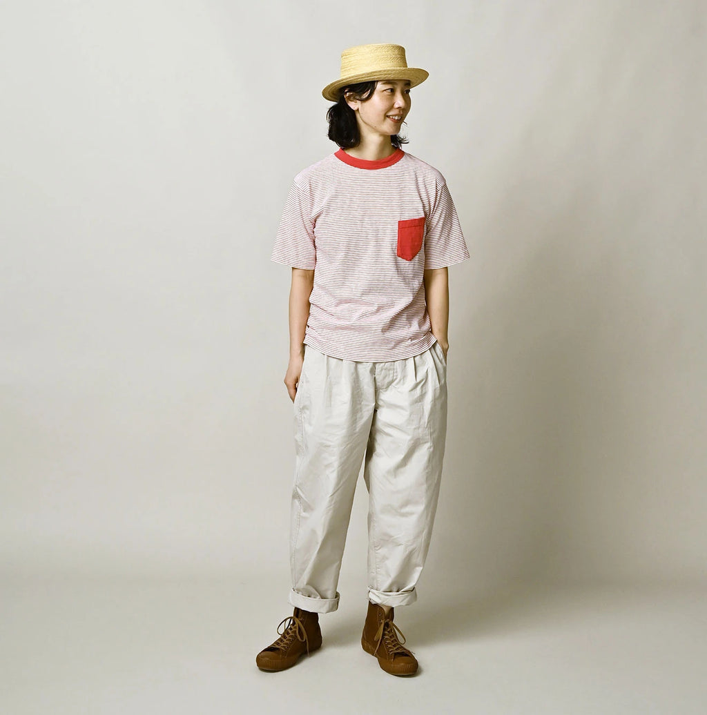 Tenjiku Striped 908 45 Star Pocket T-shirt