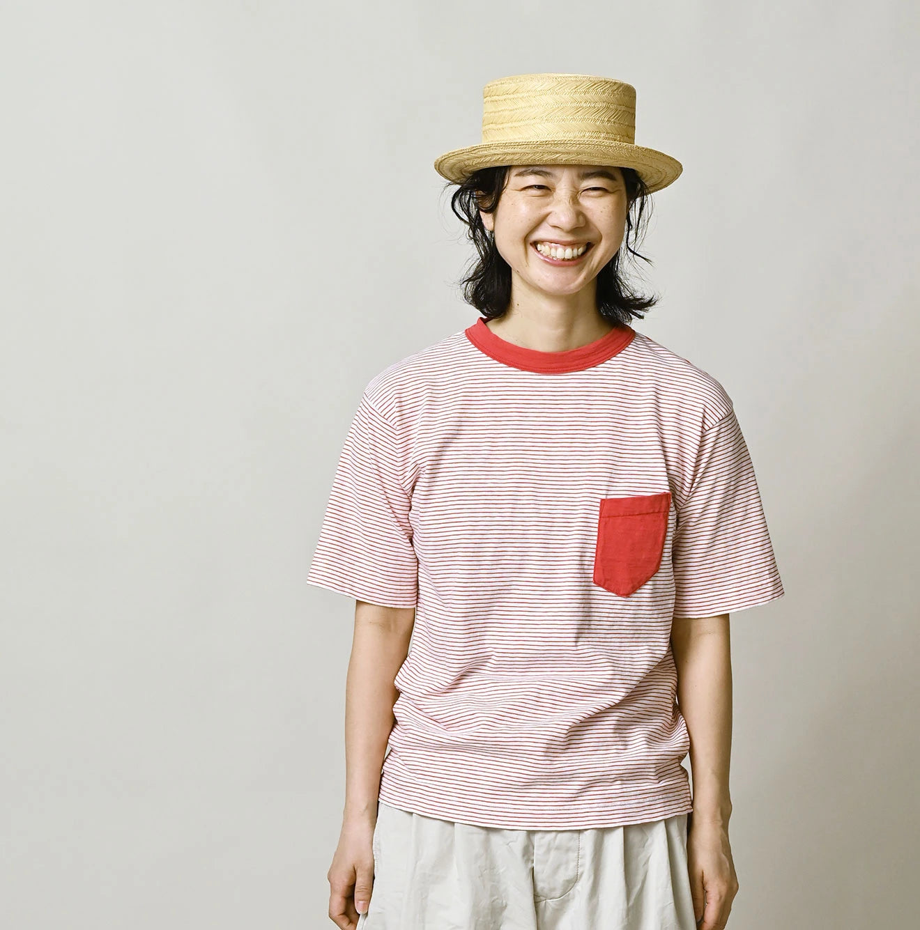 Tenjiku Striped 908 45 Star Pocket T-shirt