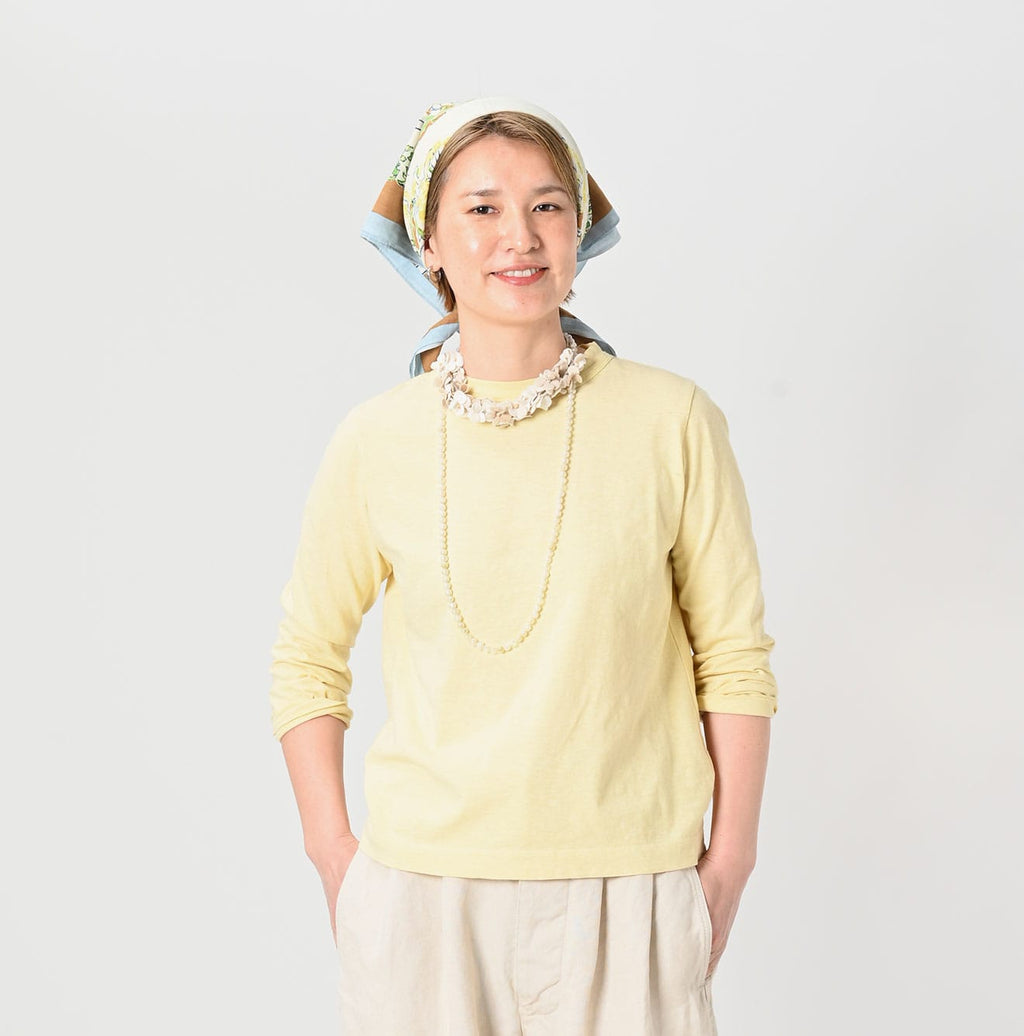 Tenjiku Square T-shirt Female Model