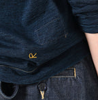 Indigo Tenjiku Square T-shirt Detail