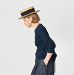 Indigo Tenjiku Square T-shirt Female Model