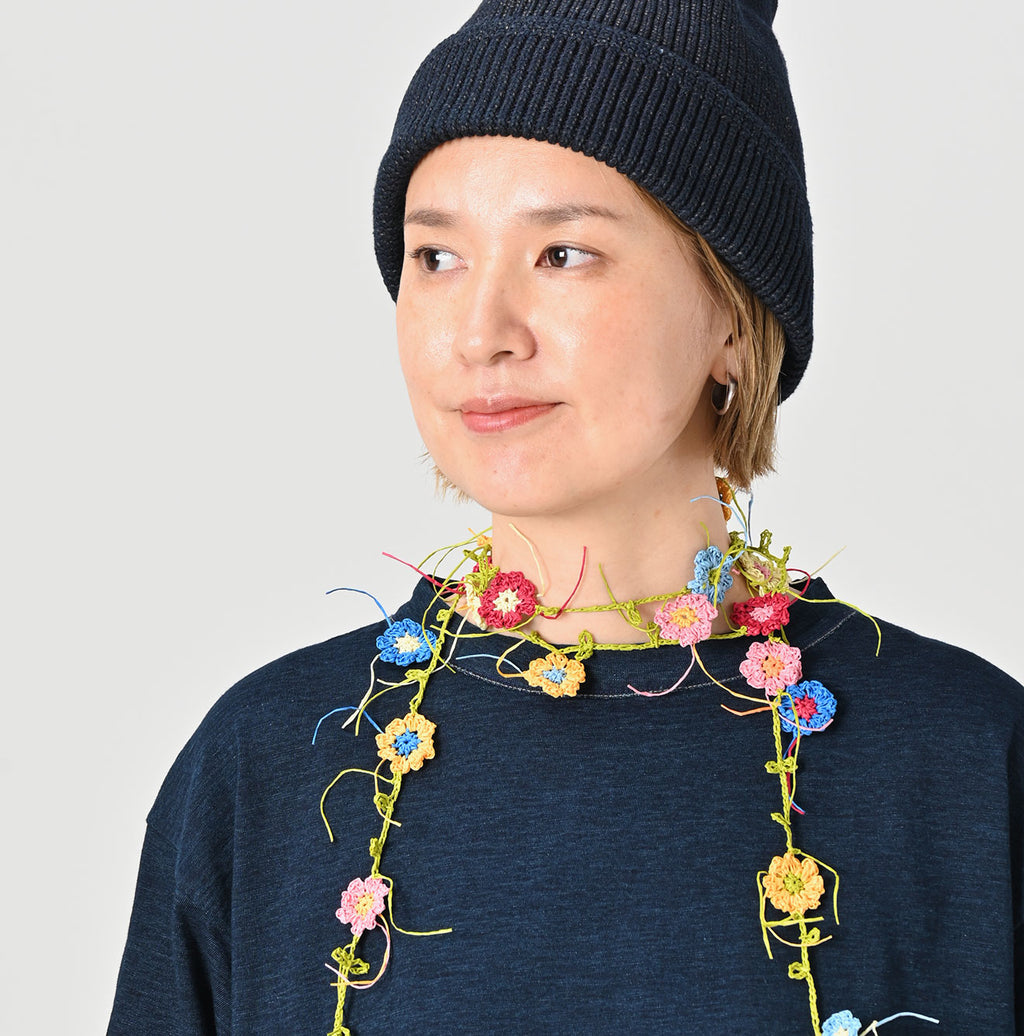 Indigo Tenjiku 908 Ocean T-shirt Female Model