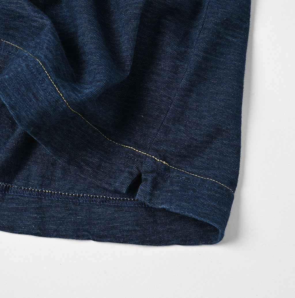 Indigo Tenjiku 908 Ocean T-shirt Detail