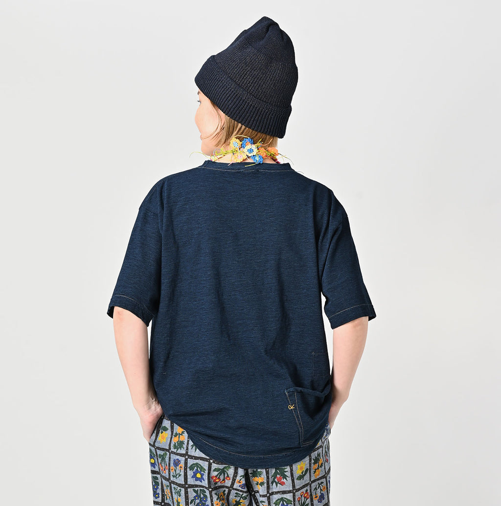 Indigo Tenjiku 908 Ocean T-shirt Female Model
