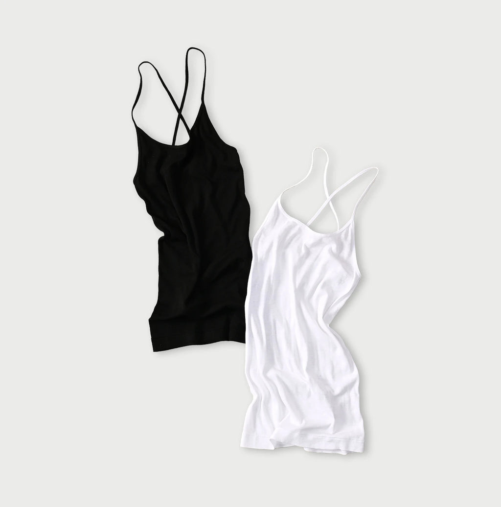 Ribbed Cross-Back Camisole
