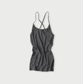 Top Ribbed Cross-Back Camisole