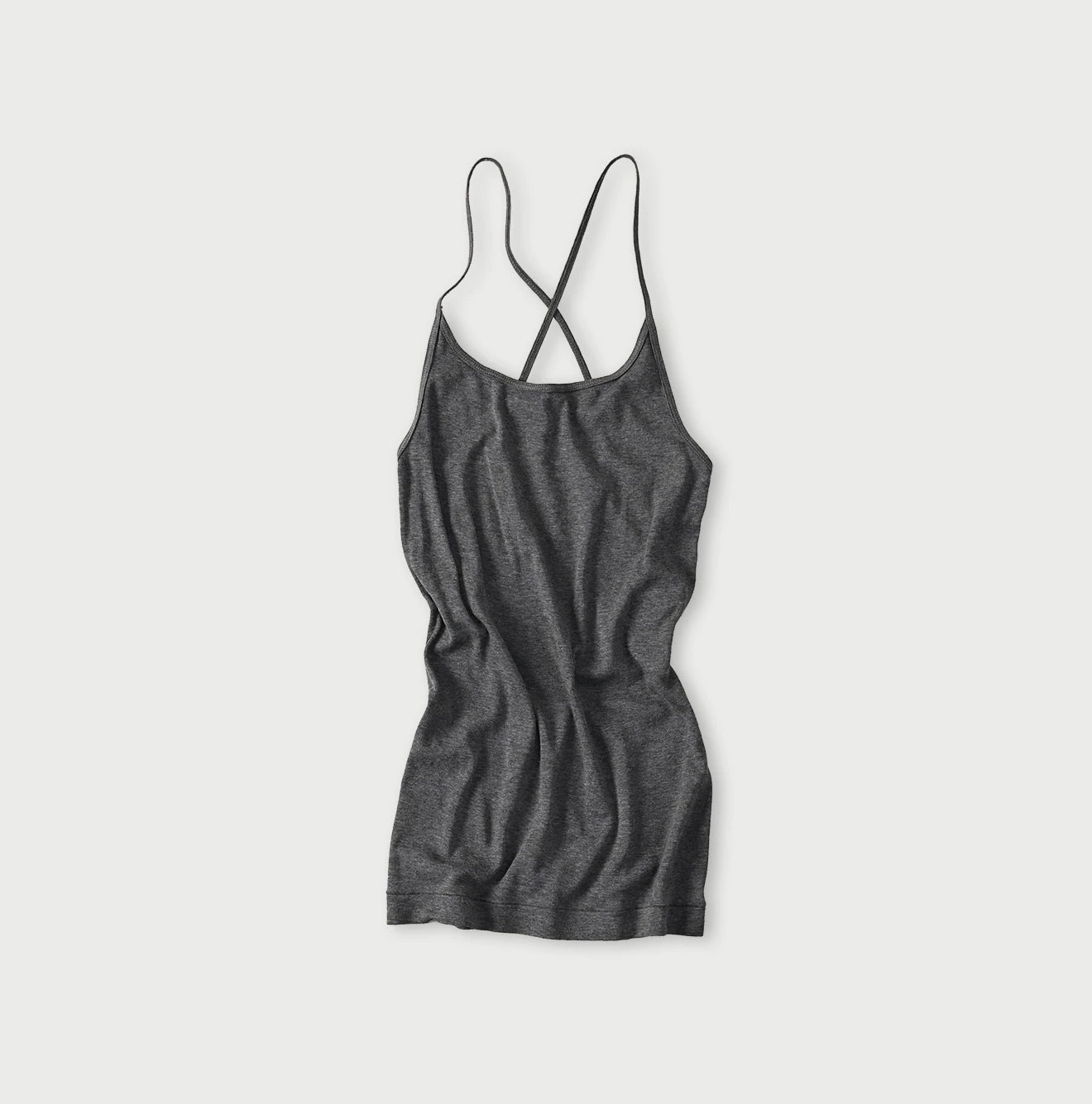 Top Ribbed Cross-Back Camisole