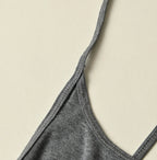 Top Ribbed Cross-Back Camisole