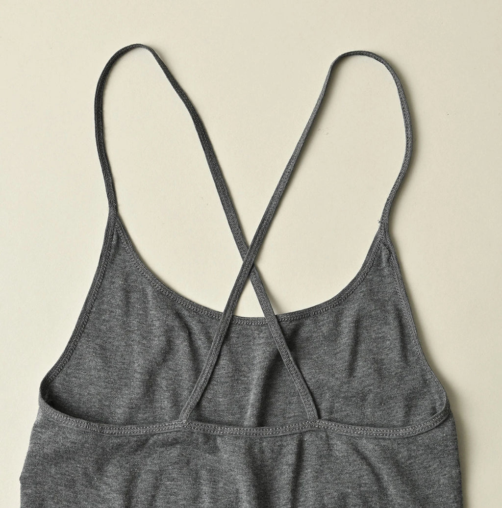 Top Ribbed Cross-Back Camisole
