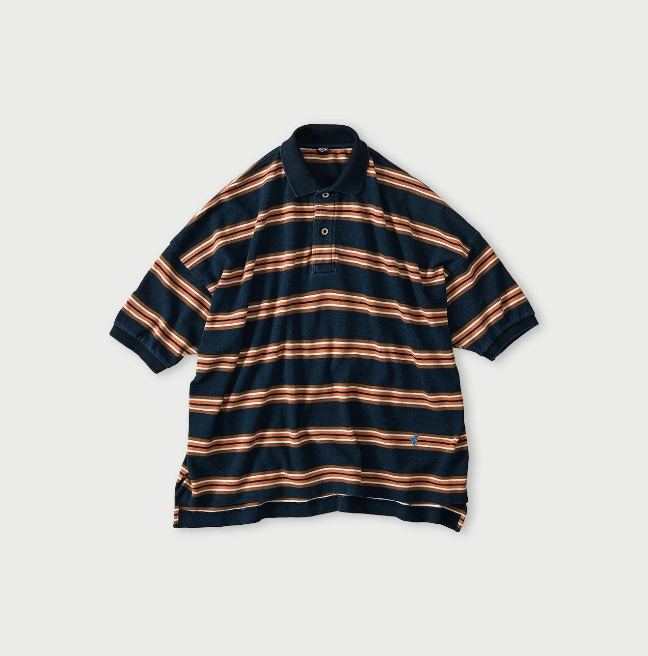 Indigo Striped KANOKO 908 Uma Polo Shirt