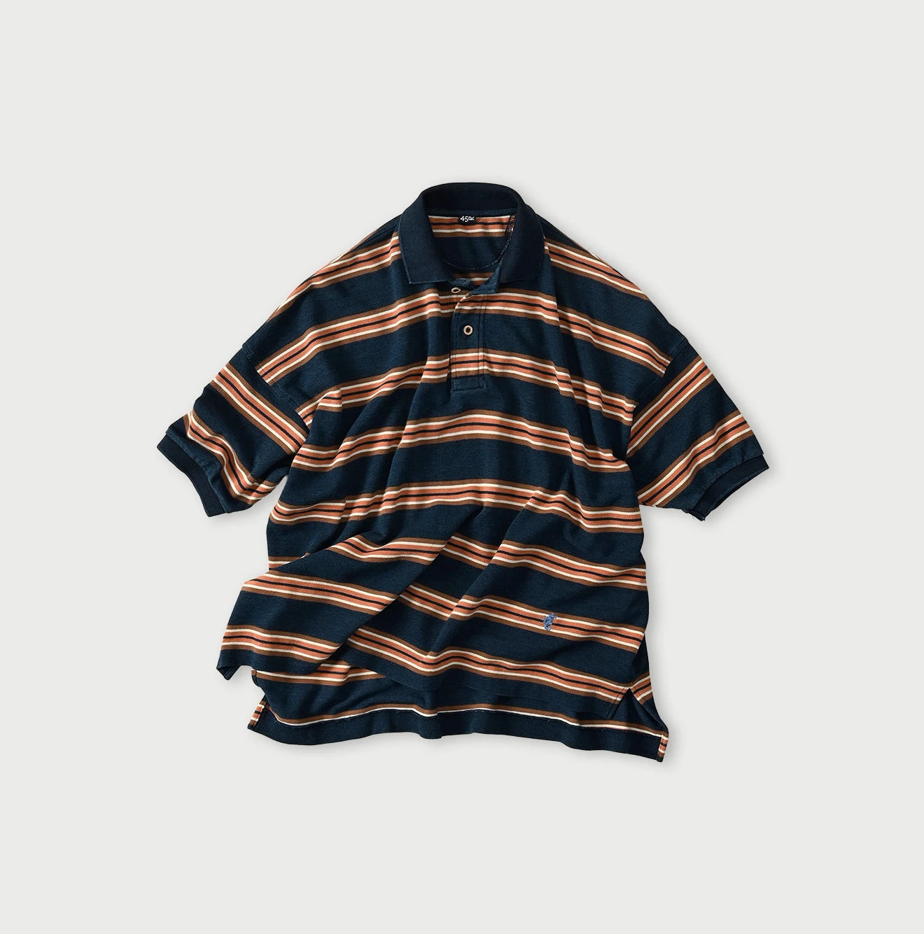 Indigo Striped KANOKO 908 Uma Polo Shirt