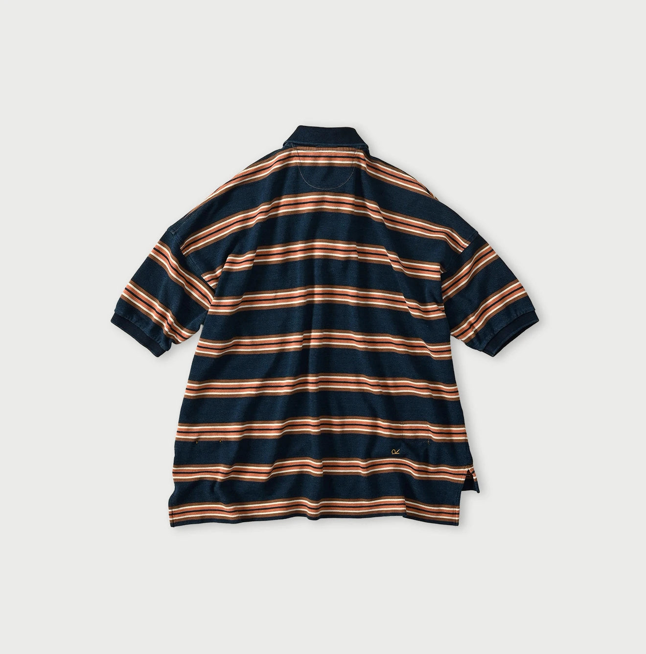 Indigo Striped KANOKO 908 Uma Polo Shirt