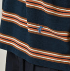 Indigo Striped KANOKO 908 Uma Polo Shirt