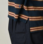 Indigo Striped KANOKO 908 Uma Polo Shirt