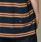 Indigo Striped KANOKO 908 Uma Polo Shirt