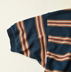 Indigo Striped KANOKO 908 Uma Polo Shirt