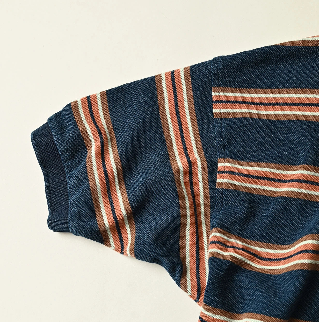 Indigo Striped KANOKO 908 Uma Polo Shirt