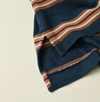 Indigo Striped KANOKO 908 Uma Polo Shirt
