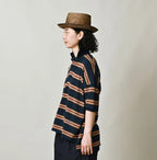 Indigo Striped KANOKO 908 Uma Polo Shirt