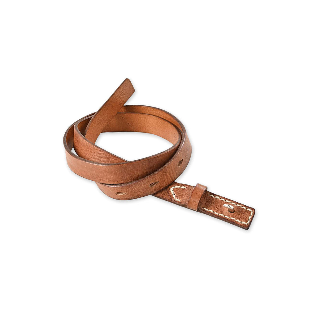 Vintage Leather Belt Thin Camel