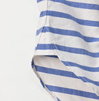 Supima OX Petite Collar Ocean Button Down Basque Pull Short Sleeve
