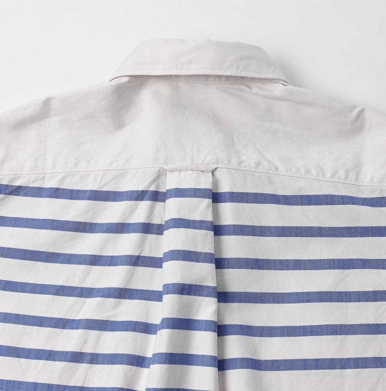 Supima OX Petite Collar Ocean Button Down Basque Pull Short Sleeve