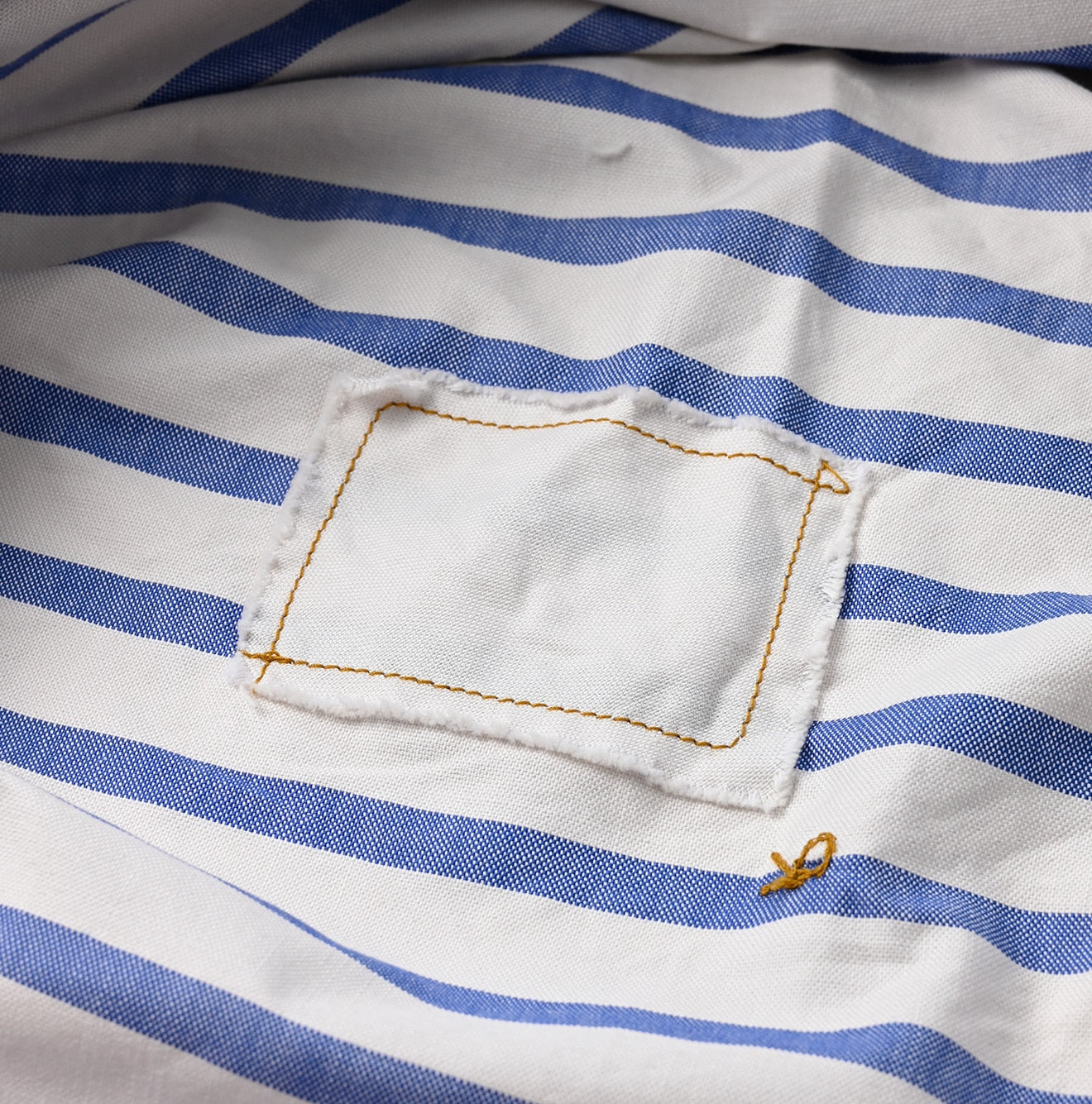 Supima OX Petite Collar Ocean Button Down Basque Pull Short Sleeve