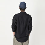 Indigo Supima Oxford 908 Loafer Shirt Male Model