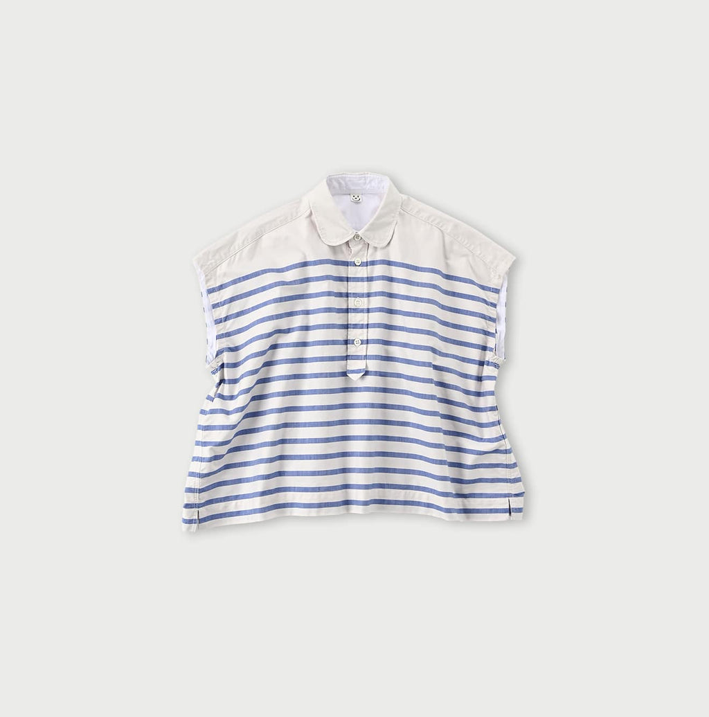 Supima OX Basque Collared M Camisole Ice Border