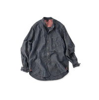Cotton Linen Dungaree 908 Loafer Stand Shirt Nou
