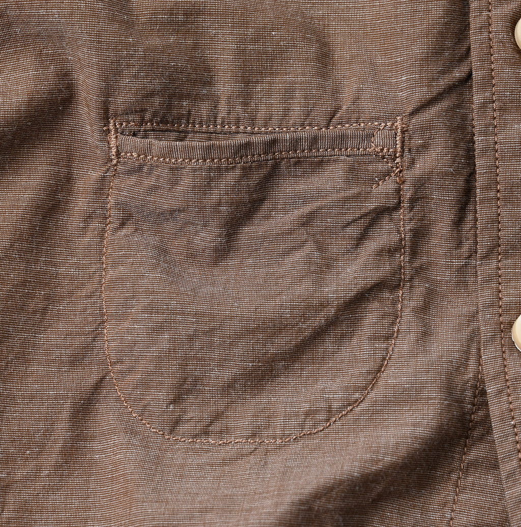 Hakeme 908 Ocean Button Down Shirt Detail
