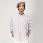 Hakeme 908 Ocean Button Down Shirt Male Model