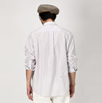 Hakeme 908 Ocean Button Down Shirt Male Model