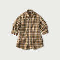 Broad Madras Check Petit Collar Half Sleeve Coupé Shirt