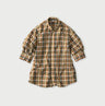 Broad Madras Check Petit Collar Half Sleeve Coupé Shirt