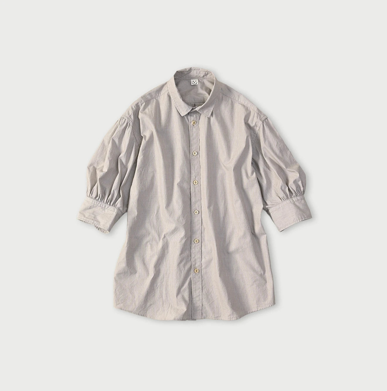 Broadcloth Petit Collar Half Sleeve Coupé Shirt