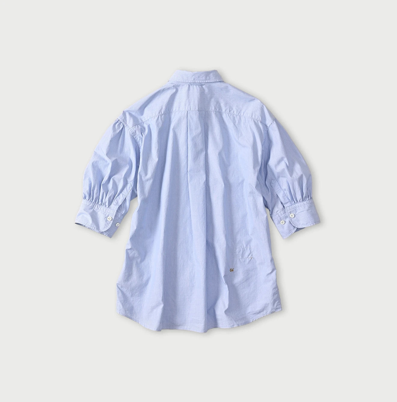Broadcloth Petit Collar Half Sleeve Coupé Shirt