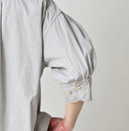 Broadcloth Petit Collar Half Sleeve Coupé Shirt