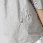 Broadcloth Petit Collar Half Sleeve Coupé Shirt