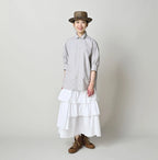 Broadcloth Petit Collar Half Sleeve Coupé Shirt