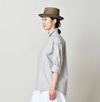 Broadcloth Petit Collar Half Sleeve Coupé Shirt