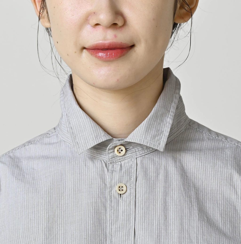 Broadcloth Petit Collar Half Sleeve Coupé Shirt