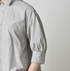 Broadcloth Petit Collar Half Sleeve Coupé Shirt
