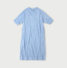 Plant Dyed Tenjiku 45 Star Short Sleeve Dress Hydrangea