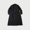 Compact Damp Pintuck Shirt Dress Navy