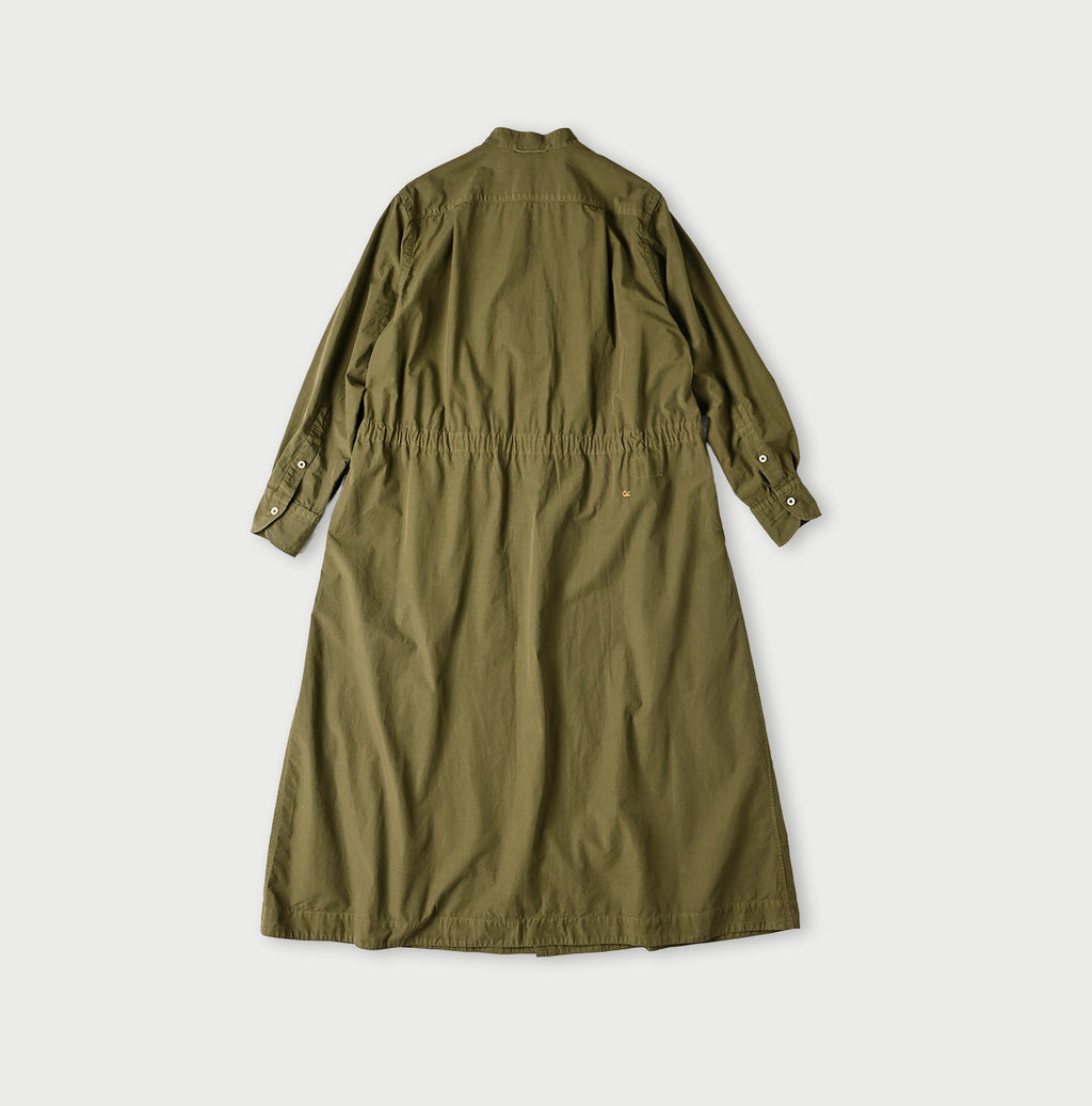 Compact Damp Pintuck Shirt Dress Back