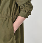Compact Damp Pintuck Shirt Dress Detail