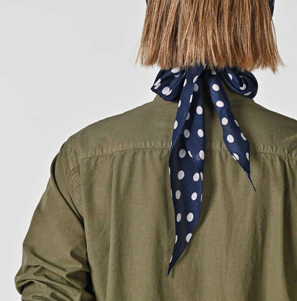 Compact Damp Pintuck Shirt Dress Detail