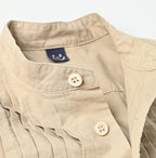 Compact Damp Pintuck Shirt Dress Detail